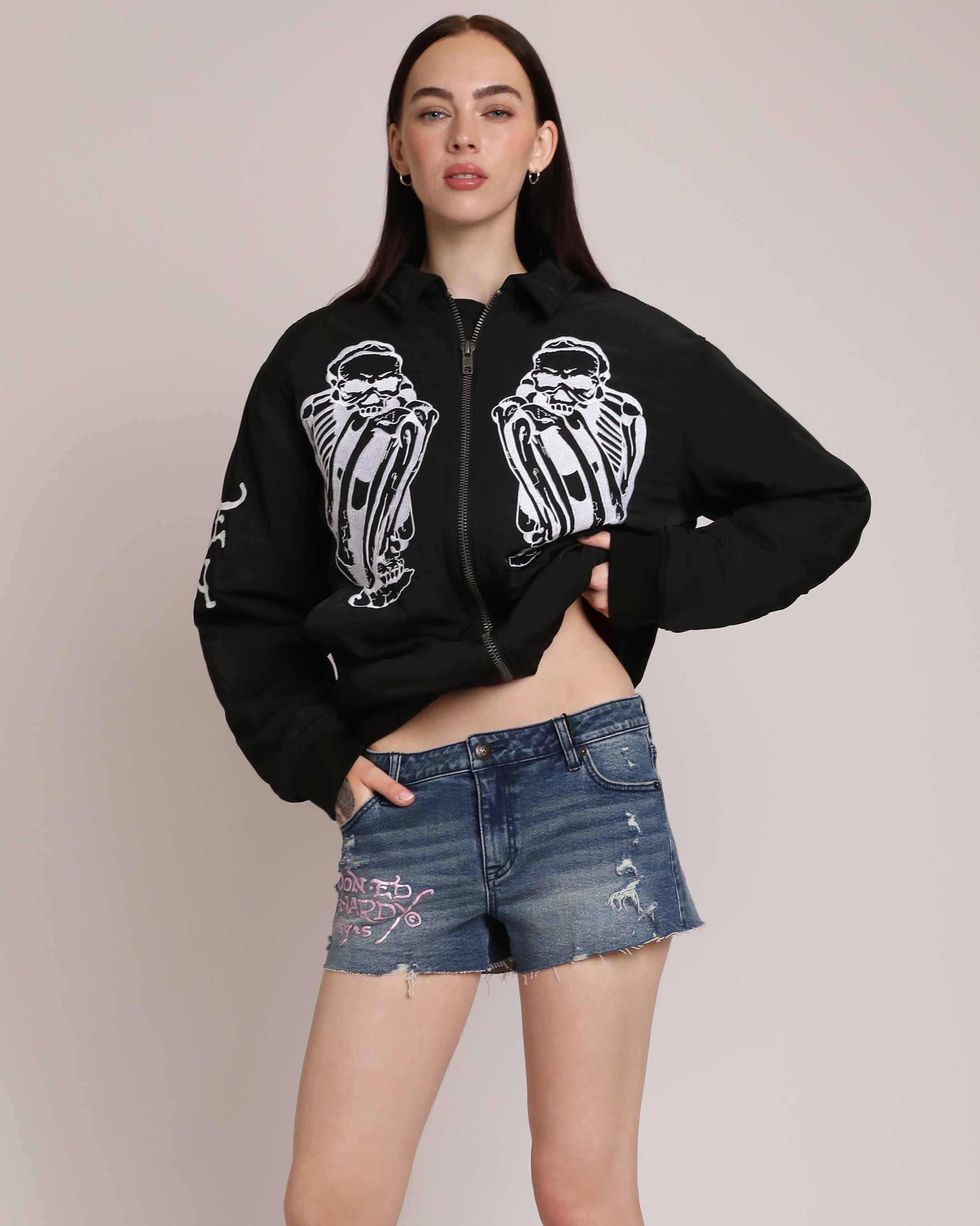 LKS Heart Denim Shorts