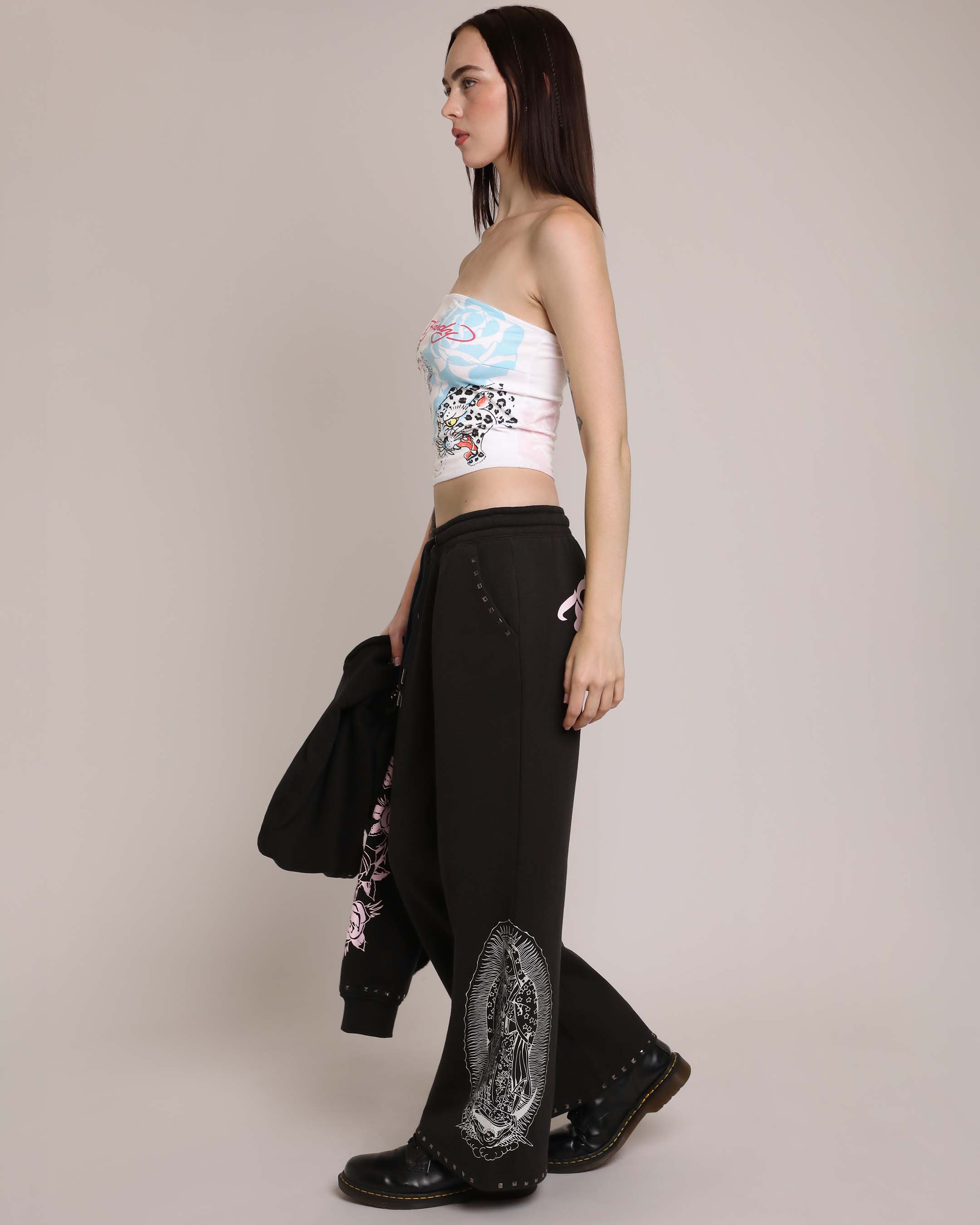 Blue Leopard Tube Top