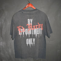 edhardyoriginals S / SUNFADE BLACK Skull Flame Cropped Mens Boxy Tee