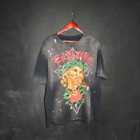 edhardyoriginals S / VTG BLACK Holy Cross Boxy Tee