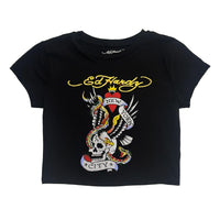 edhardyoriginals S / Black NYC Skull Baby Tee