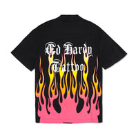edhardyoriginals S / Black Fire Heart Camp Shirt