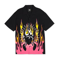 edhardyoriginals S / Black Fire Heart Camp Shirt