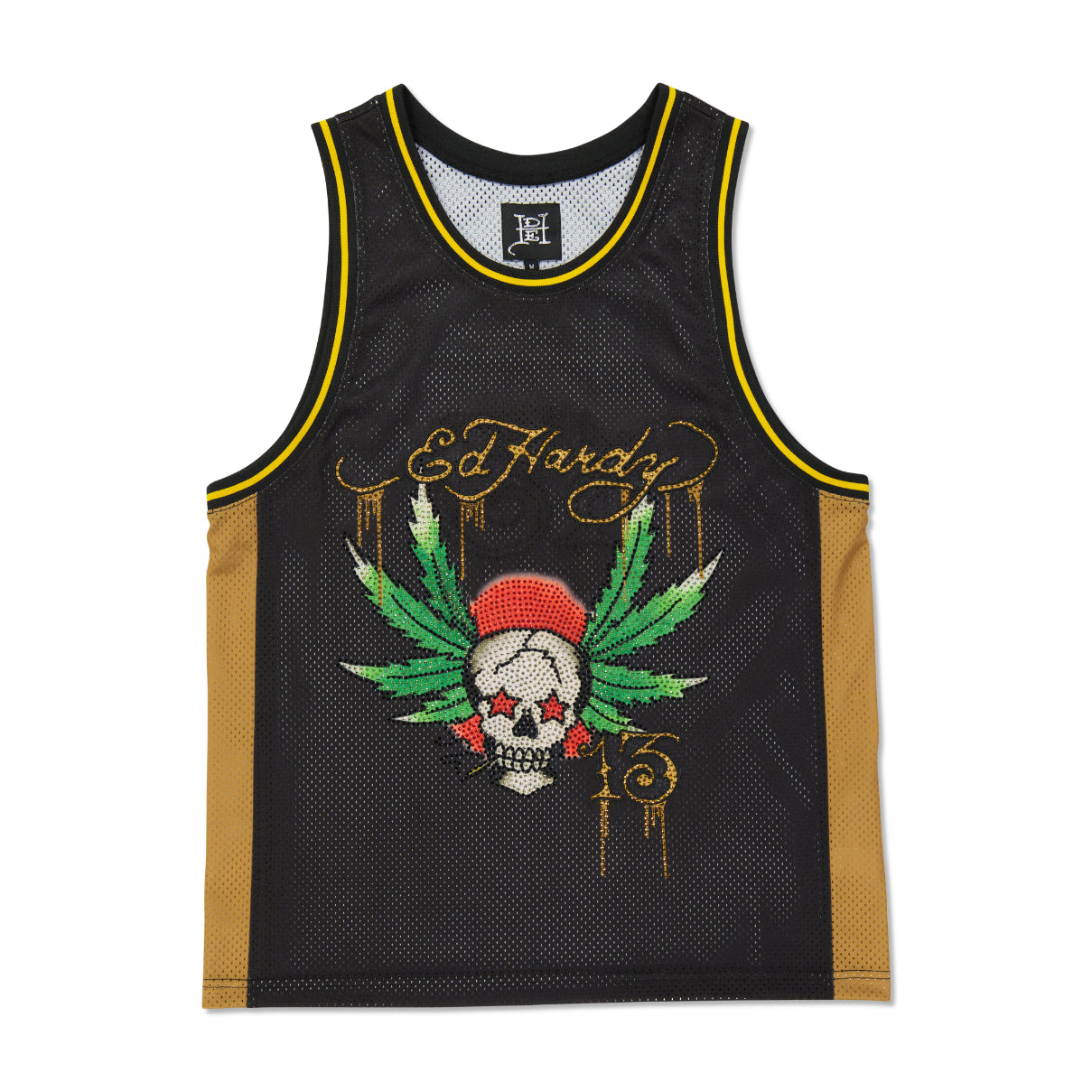 edhardyoriginals S / Black Weed Skull Jersey