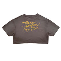 edhardyoriginals XS / VTG GREY Snake Heart Boxy Tee