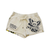 edhardyoriginals XS / IVORY Cherub Y2K Fleece Shorts