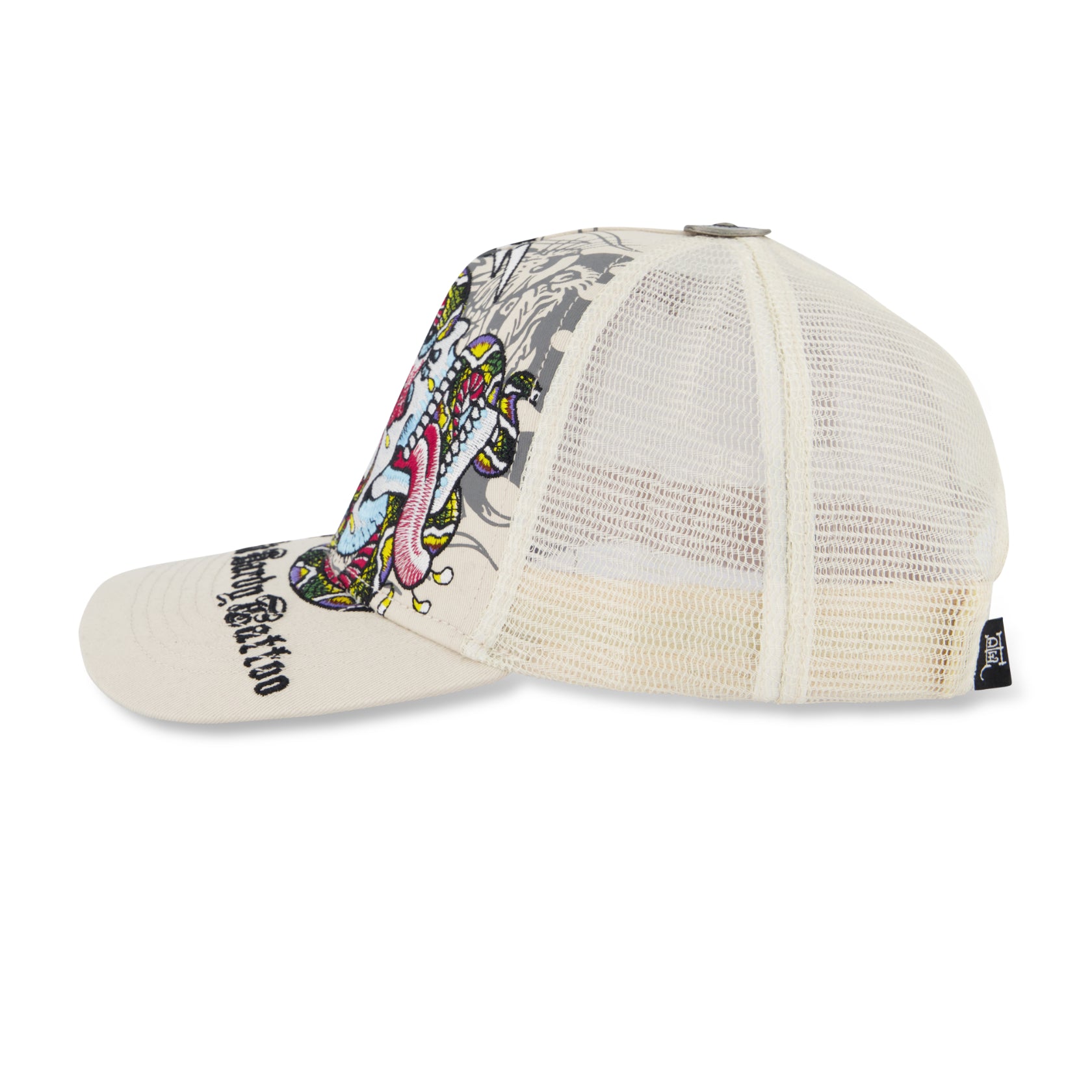 EMBROIDERED BATTLE SKULL - edhardyoriginals