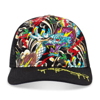 edhardyoriginals O/S / Black Rhinestone Dragon Hat