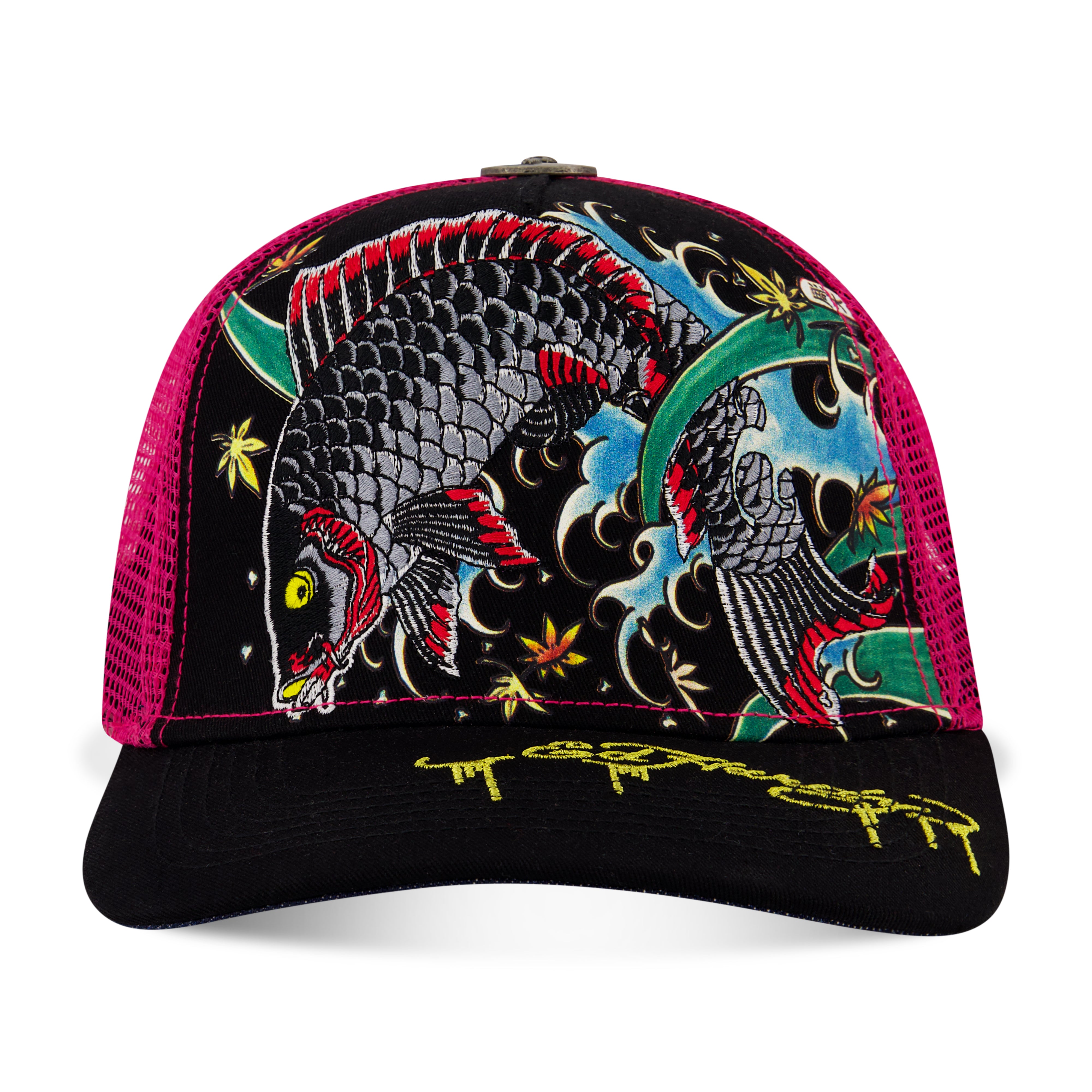 Embroidered Koi Fish Hat