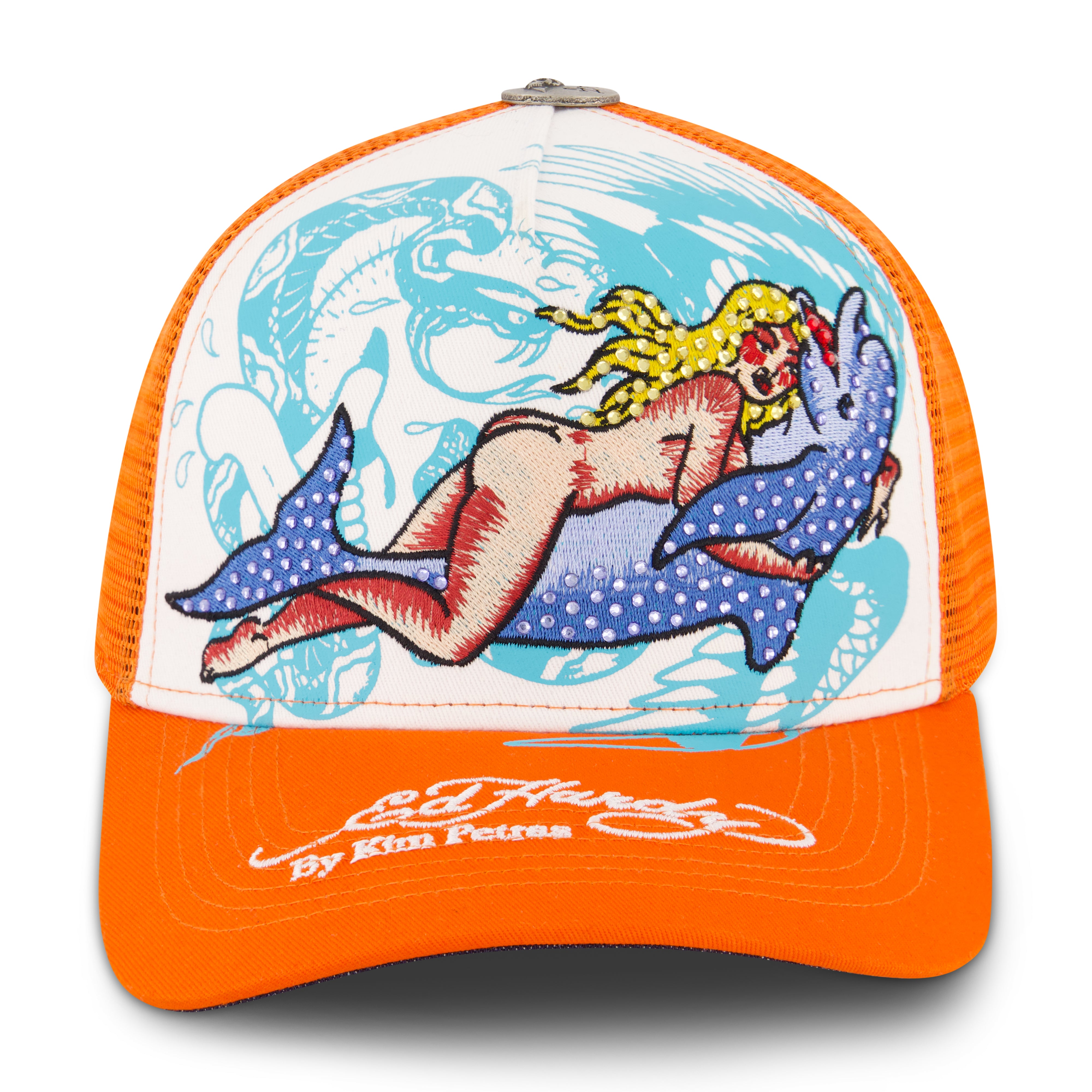 edhardyoriginals OS / ORANGE Dolphin Girl Hat