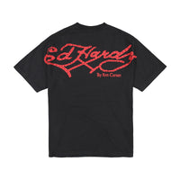 edhardyoriginals S / Black Axe Skull Mens Rhinestone Ss Tee
