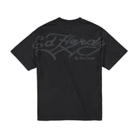 edhardyoriginals S / Black Hardcore Mens Rhinestone Ss Tee