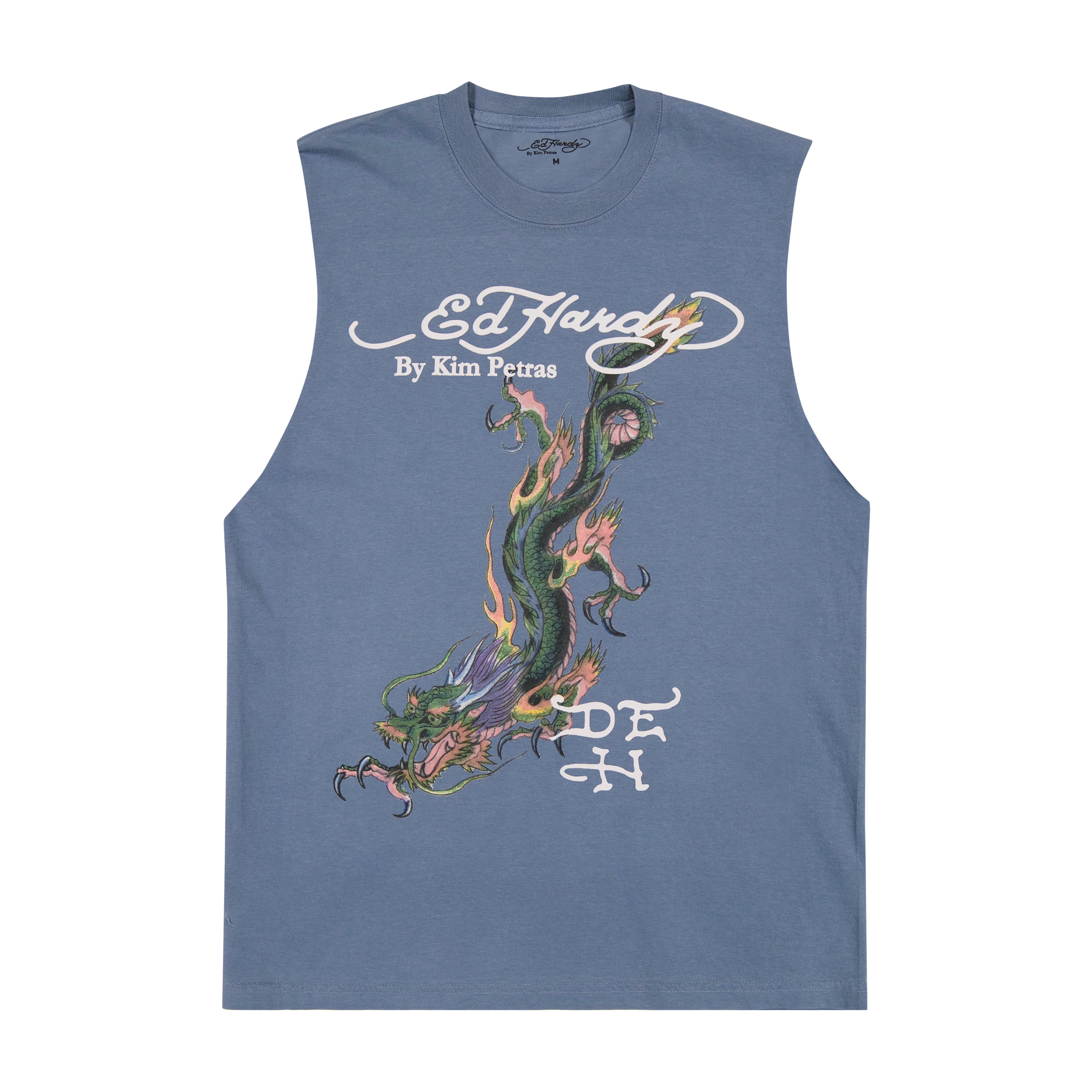 edhardyoriginals S / VTG NAVY Dragon Cut Off Tee