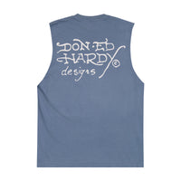 edhardyoriginals S / VTG NAVY Dragon Cut Off Tee
