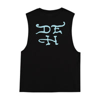 edhardyoriginals S / BLACK Skull Tophat Mens Cut Off Tee