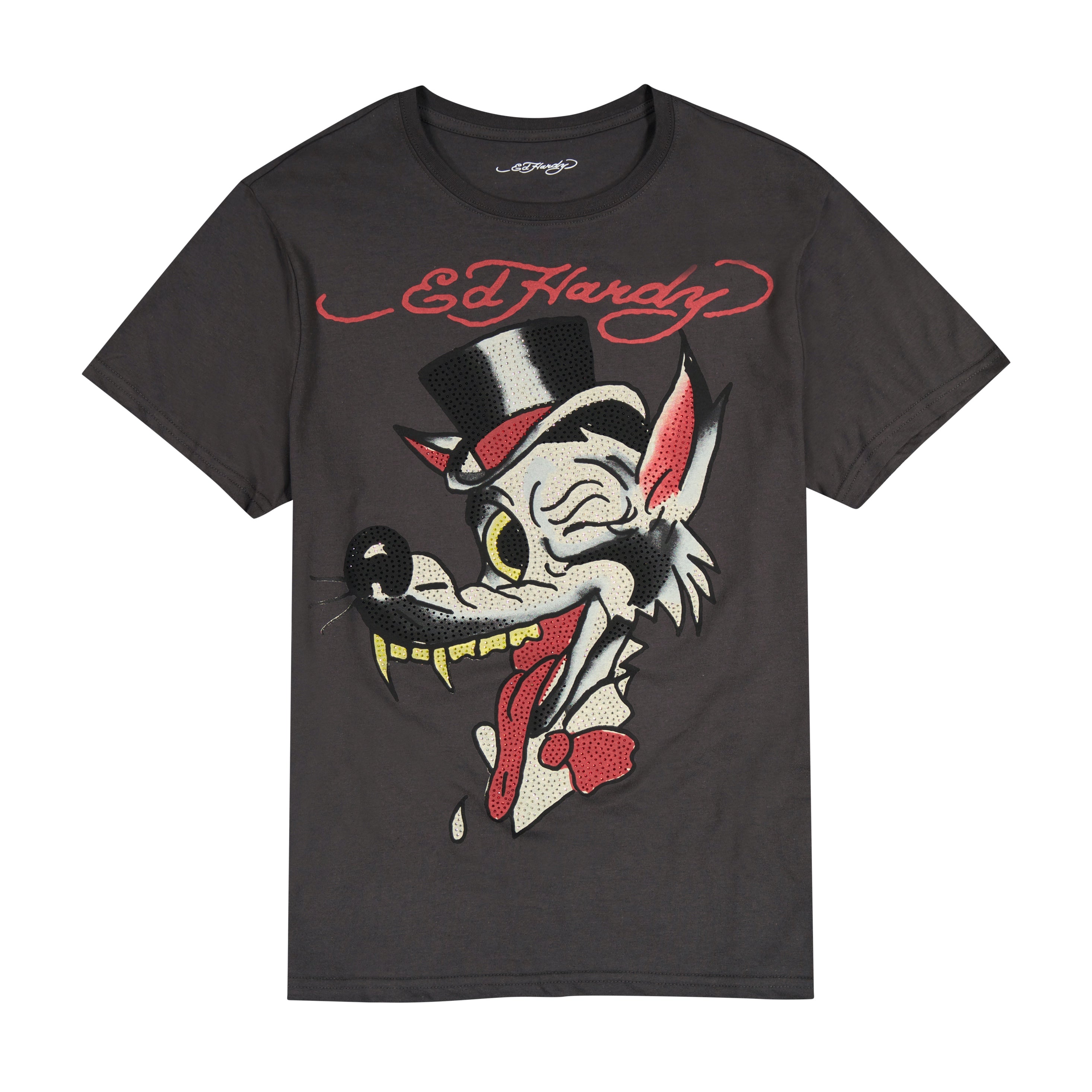 Wolf Head Throwback Rhinestone Tee