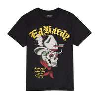 edhardyoriginals S / BLACK Cowboy Skull Throwback Rhinestone Tee