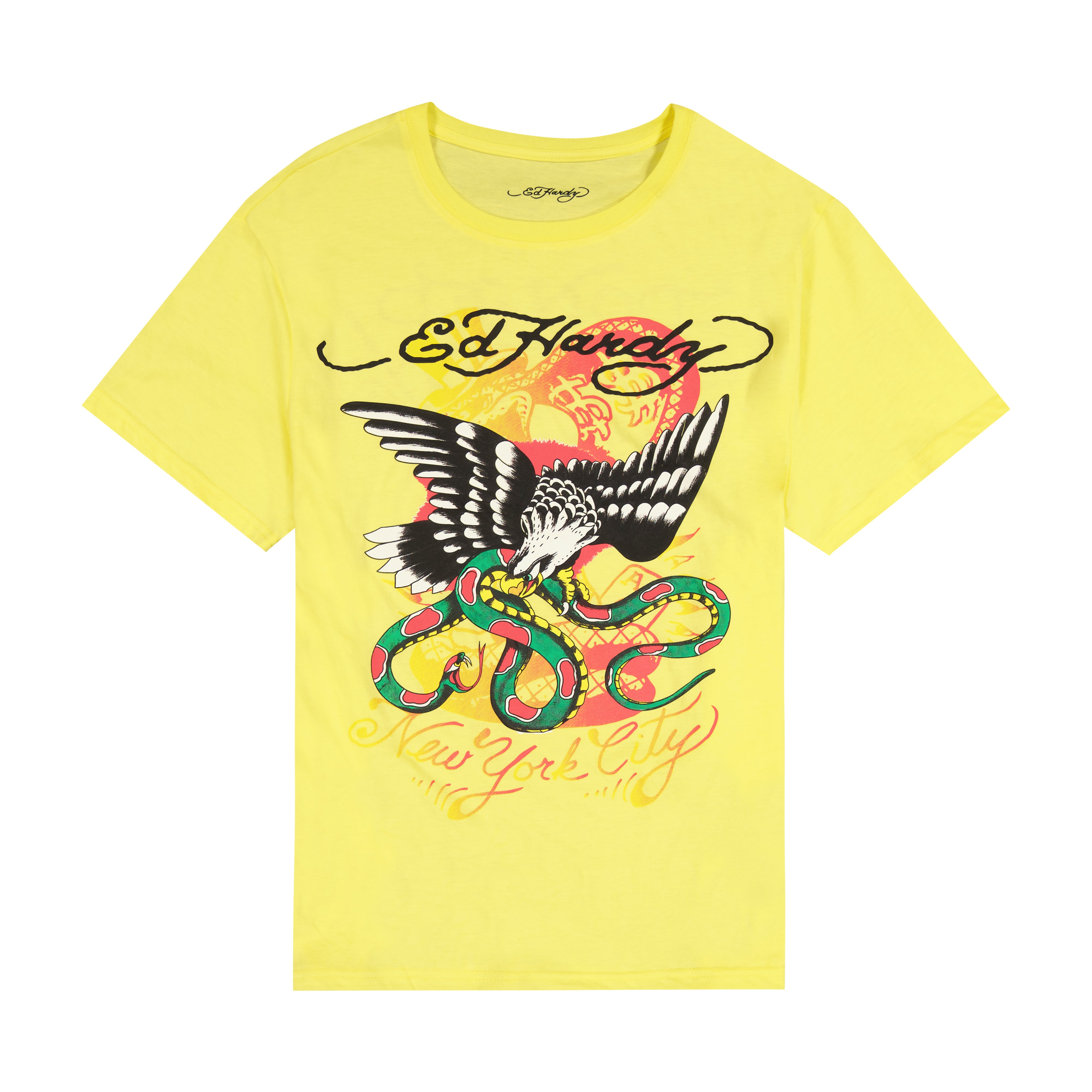 edhardyoriginals S / LEMON Eagle Snake Throwback Graphic Tee