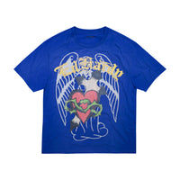 edhardyoriginals S / VINTAGE COBALT Sacred Heart Boxy Tee - Vintage Cobalt