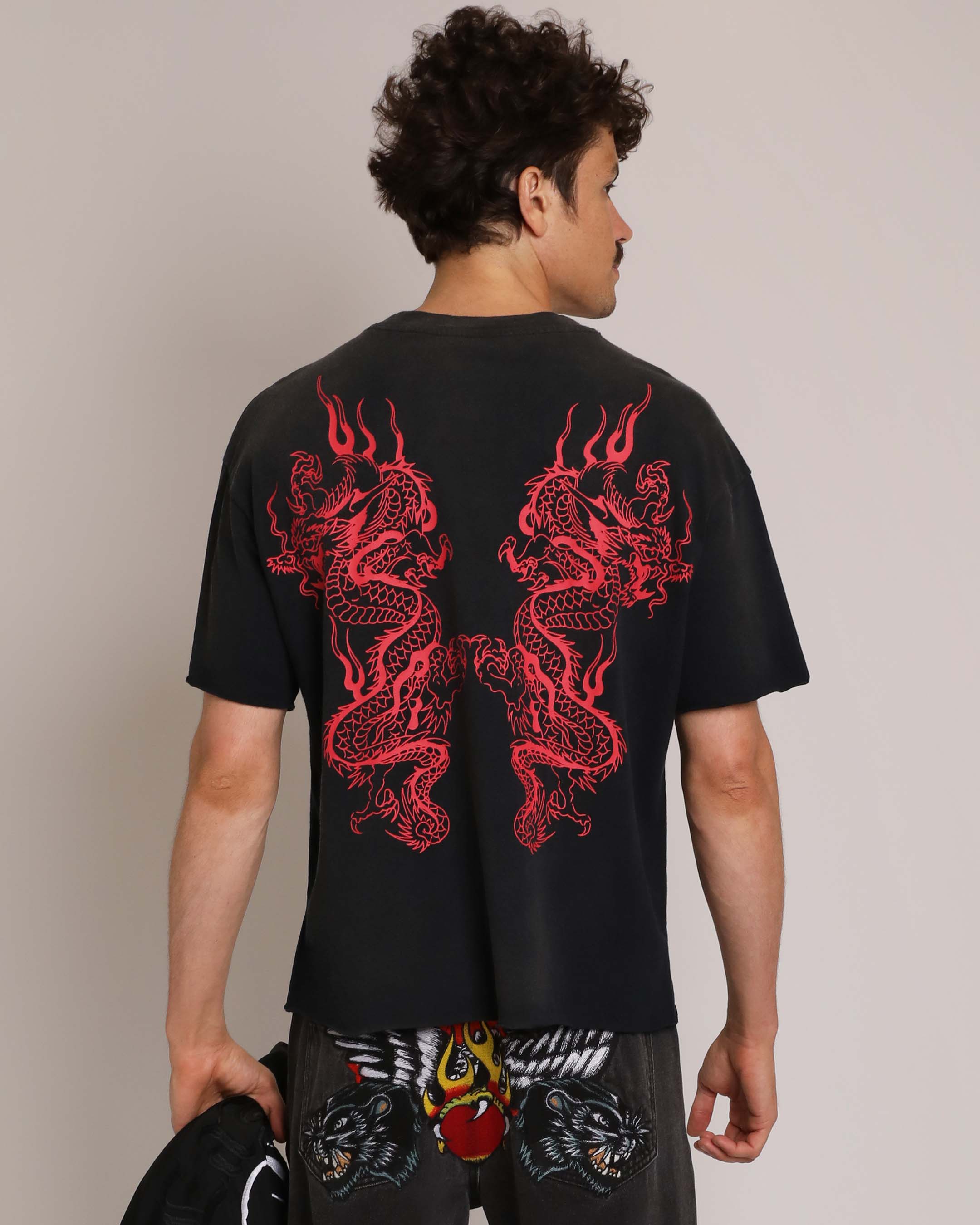 Mary Dragons Boxy Cropped Tee