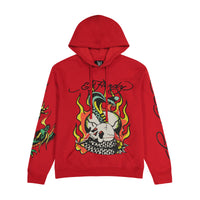 edhardyoriginals S / CHERRY Flame Cobra Hoodie