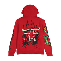edhardyoriginals S / CHERRY Flame Cobra Hoodie
