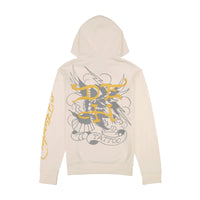 edhardyoriginals S / IVORY Pierced Eagle Mens Hoodie - Ivory