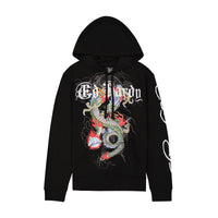 edhardyoriginals S / Black Japan Dragon Mens Hoodie