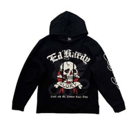 edhardyoriginals S / BLACK DG Skull Men's Hoodie