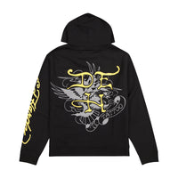 edhardyoriginals S / BLACK Pierced Eagle Mens Hoodie - Black