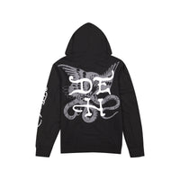 edhardyoriginals S / BLACK Tiger Head Men's Hoodie