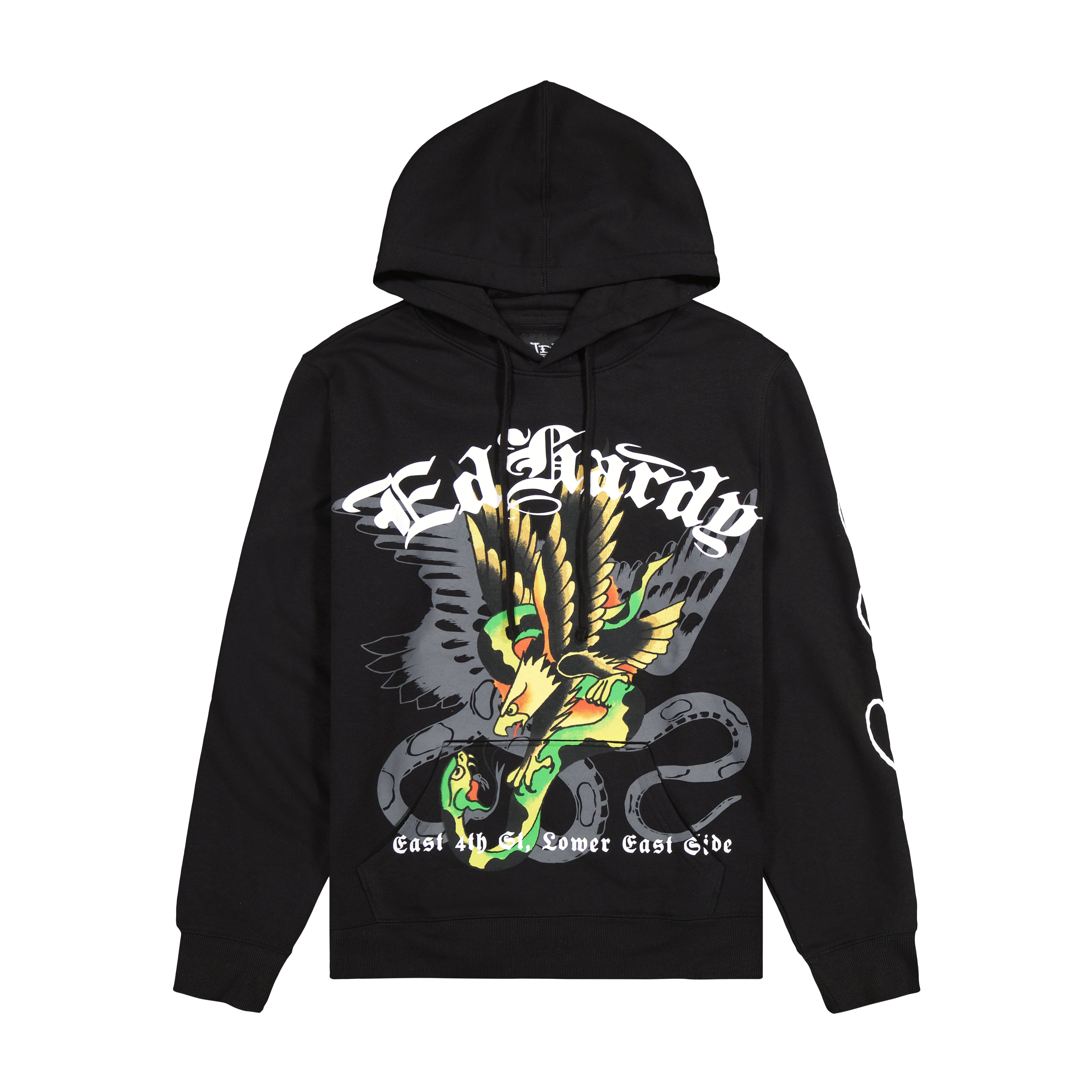 edhardyoriginals S / BLACK Eagle Snake Mens Hoodie