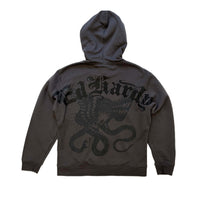 edhardyoriginals S / CHARCOAL Dragon Flame Men's Zip Hoodie