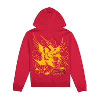 edhardyoriginals S / RED Tiger Mountain Zip Front Hoodie