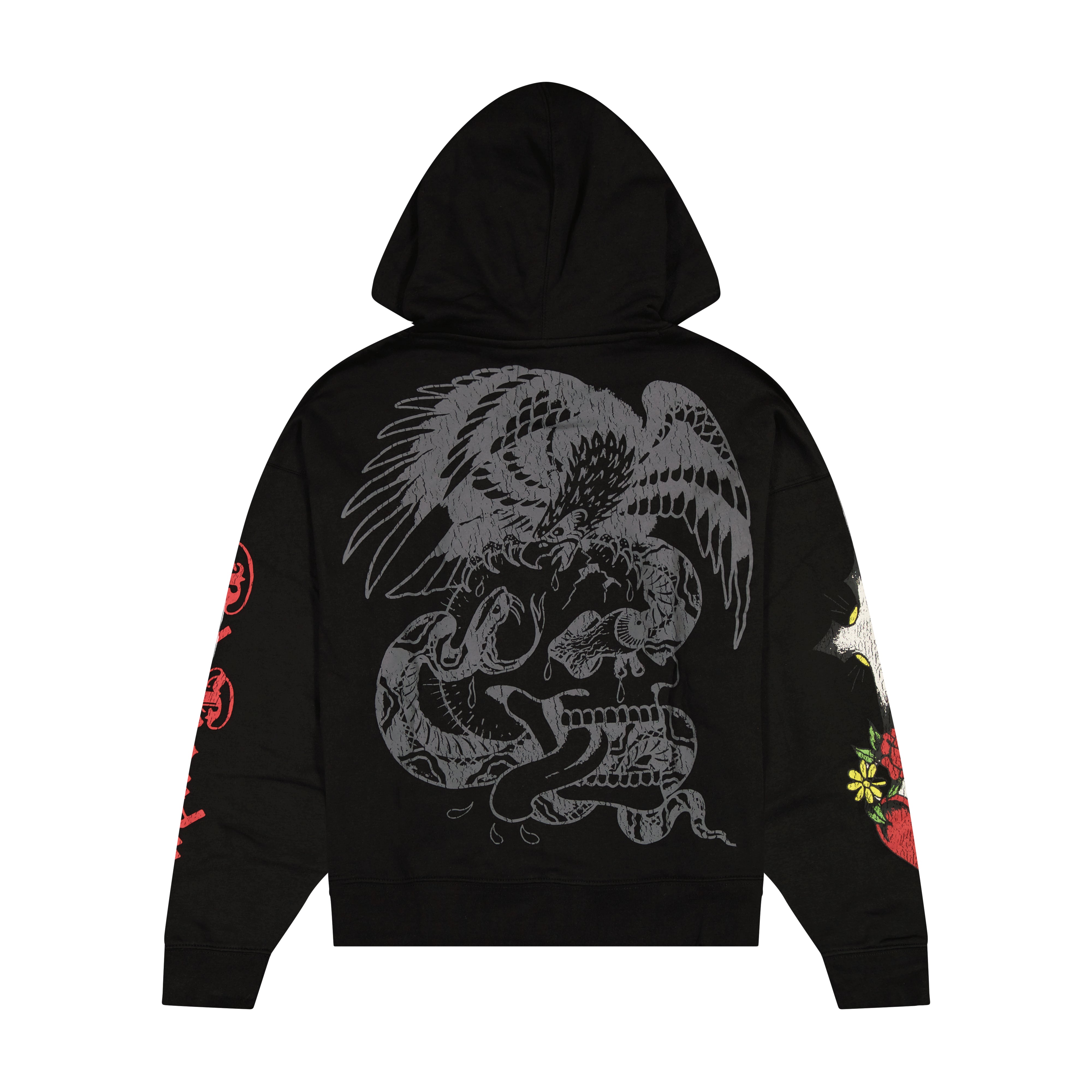 Heart Cross Boxy Fleece Hoodie