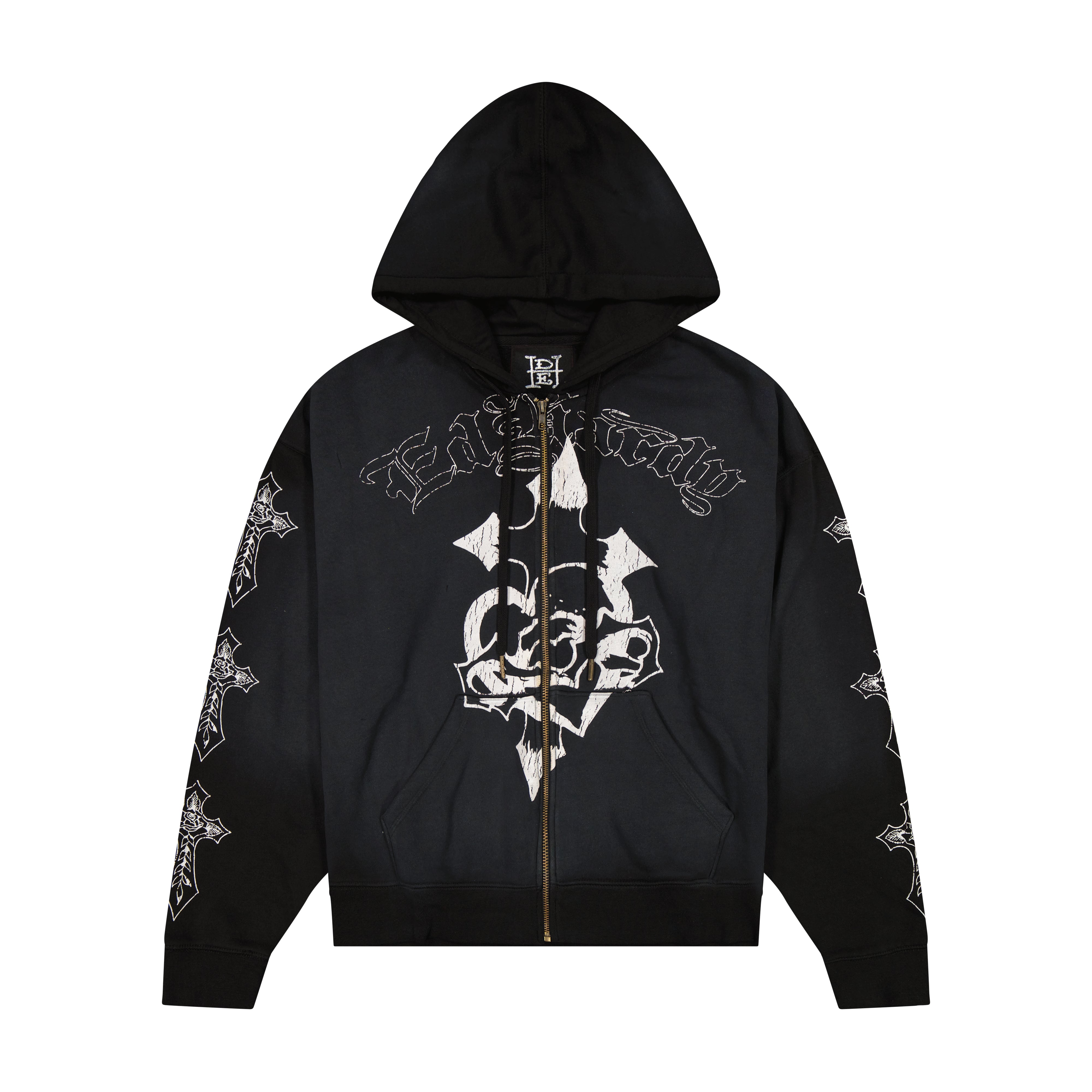 Crosses Boxy Zip Hoodie