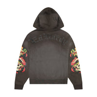 Skulls Boxy Zip Hoodie