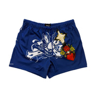 edhardyoriginals S / POP BLUE Cross Snake Men's Mesh Short