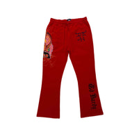edhardyoriginals S / RED Tiger Mountain Bootcut Sweatpants