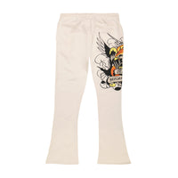 edhardyoriginals S / IVORY Death Before Dishonor Eagle Bootcut Sweatpants