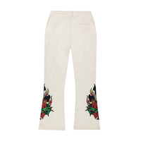edhardyoriginals S / IVORY Mary Bootcut Sweatpants
