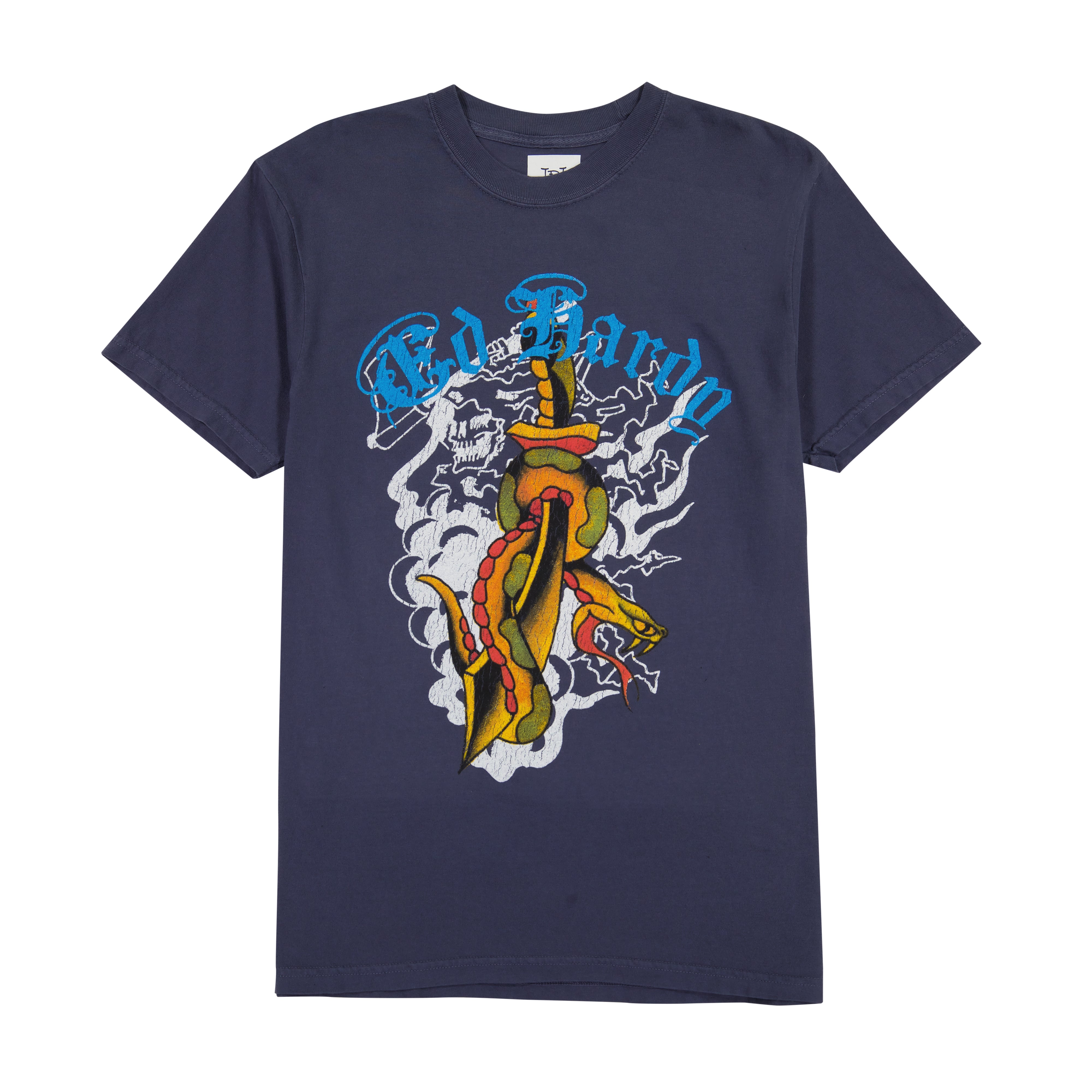 edhardyoriginals S / NAVY Dagger Snake Tee - Navy
