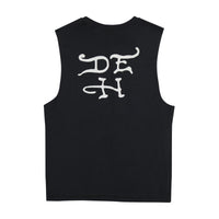 edhardyoriginals S / BLACK Fire Tiger Mens Cut Off Tee