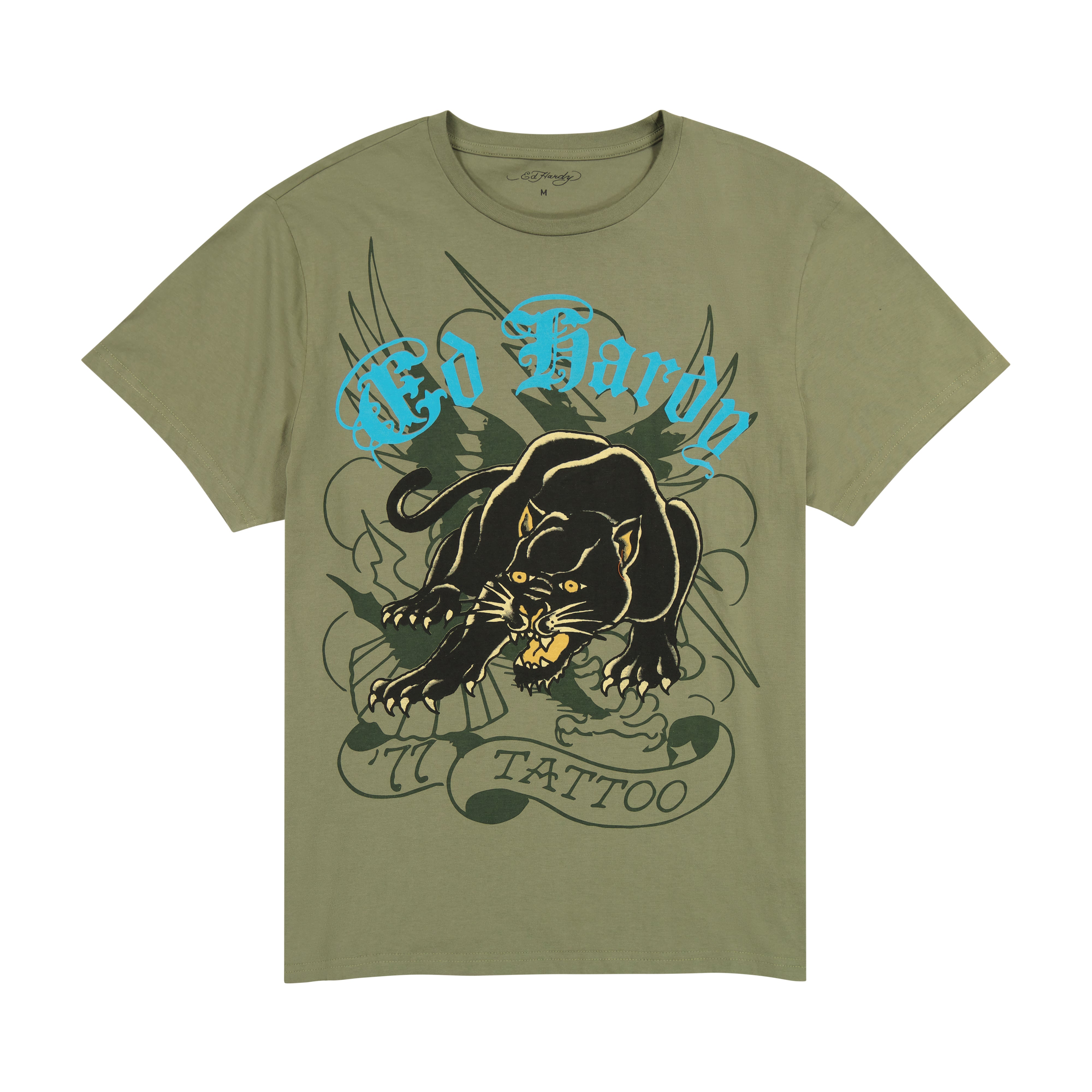 edhardyoriginals S / LIGHT OLIVE Crouching Panther Tee