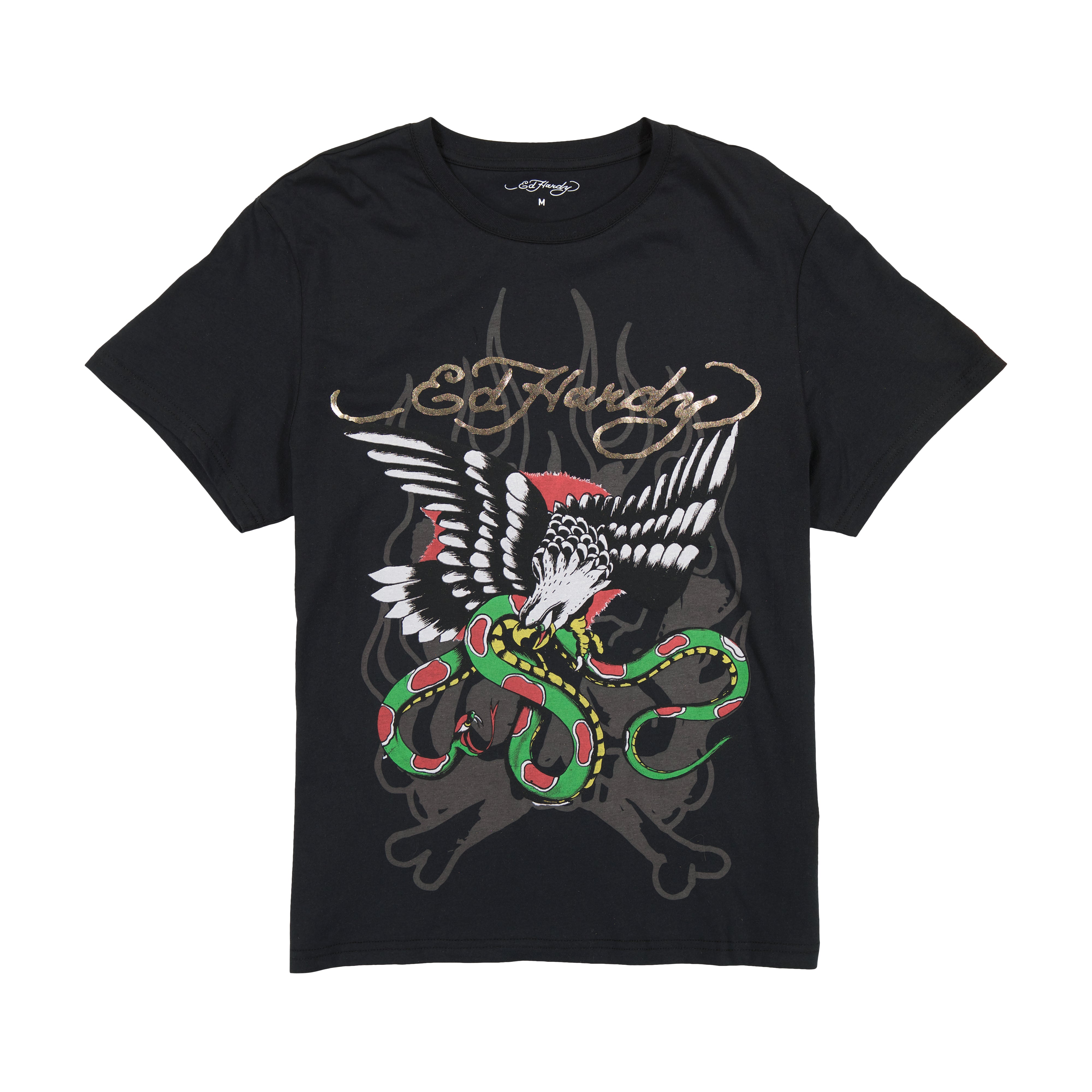 edhardyoriginals S / BLACK Eagle Snake Mens Tee