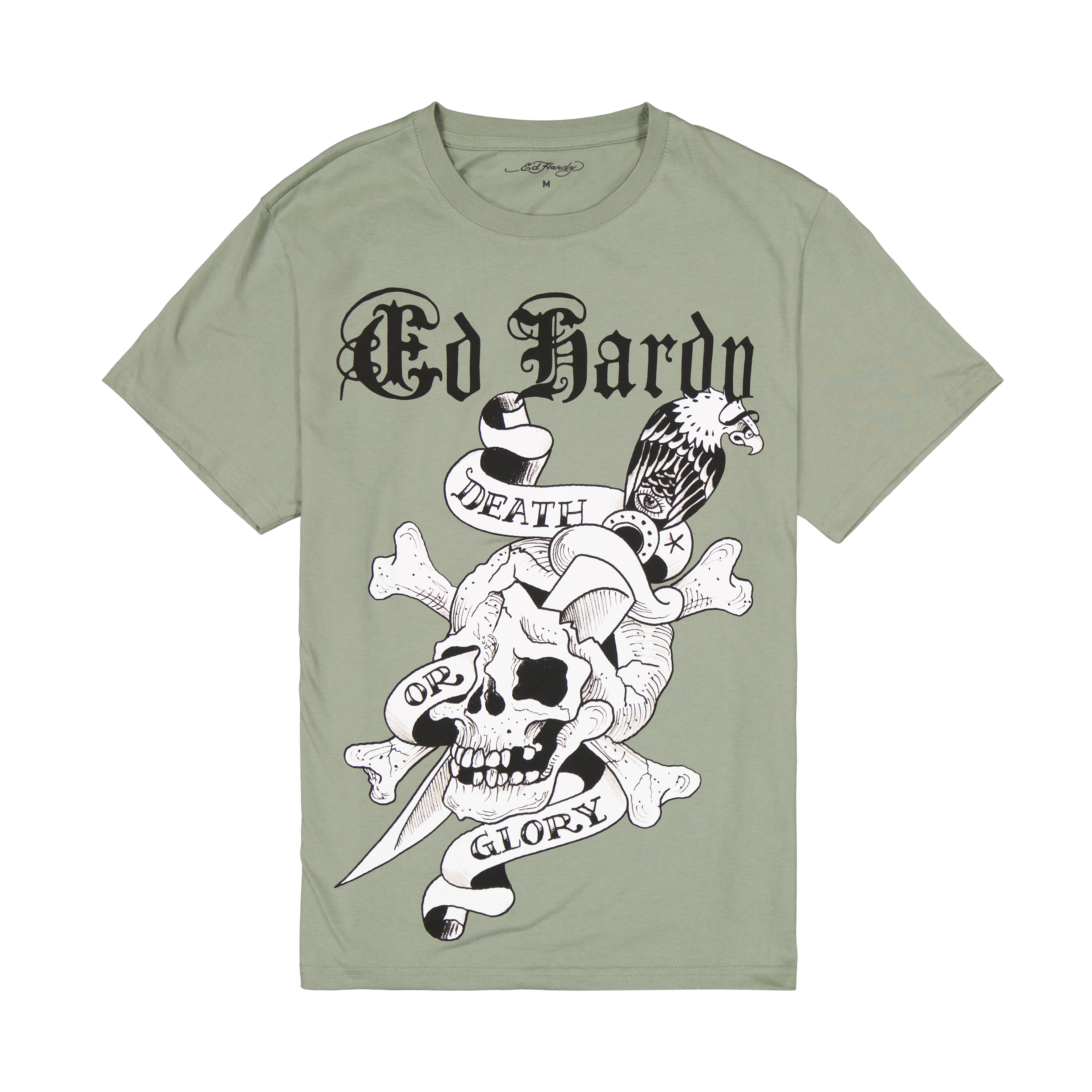 edhardyoriginals S / Lt Olive DG Skull Tee