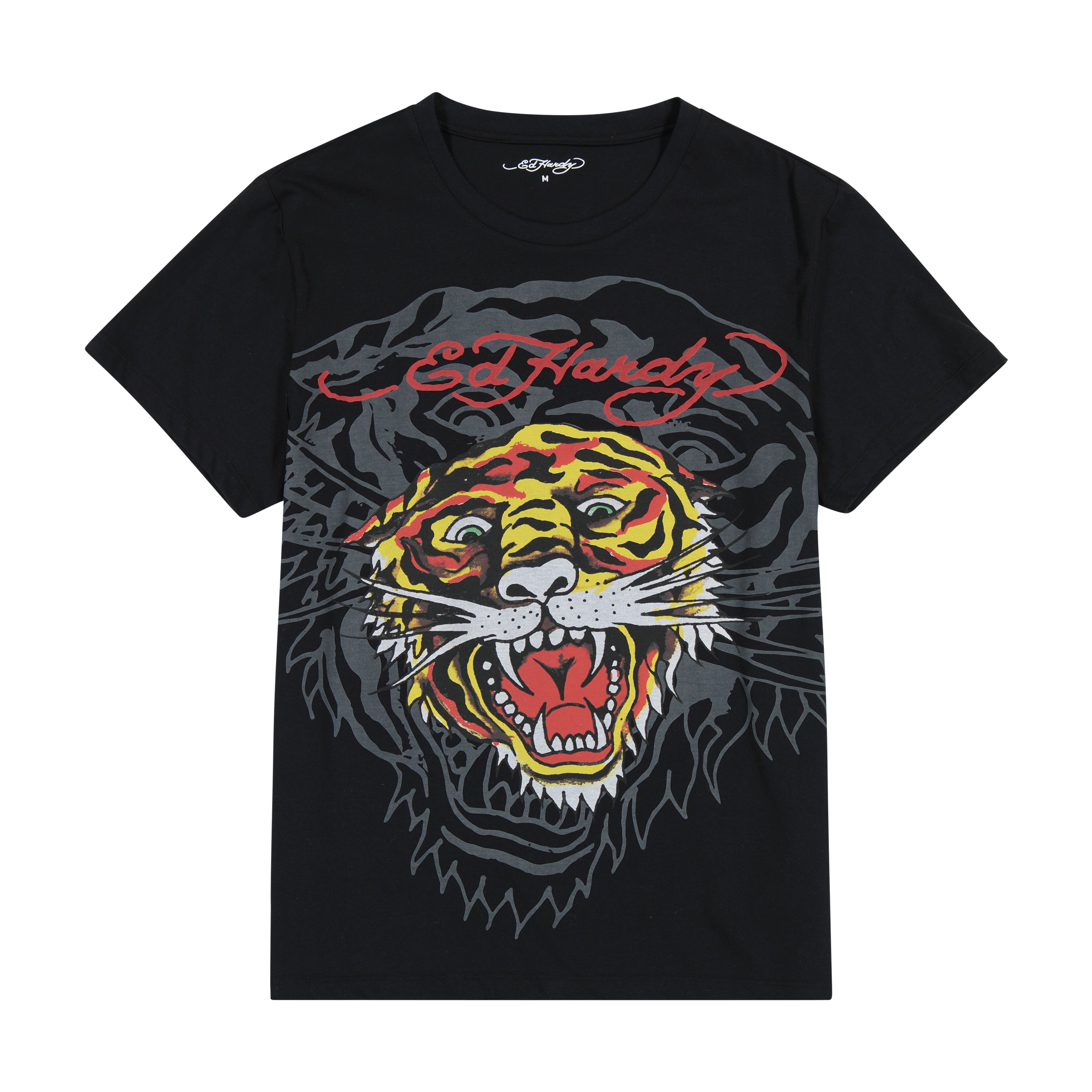 edhardyoriginals S / Faded Black Layered Tiger Tee
