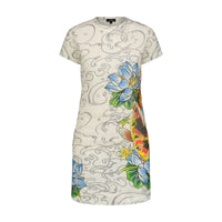 edhardyoriginals S / IVORY Koi Fish Mesh Dress