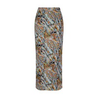 edhardyoriginals S / SKY Tiger Print Mesh Maxi Skirt