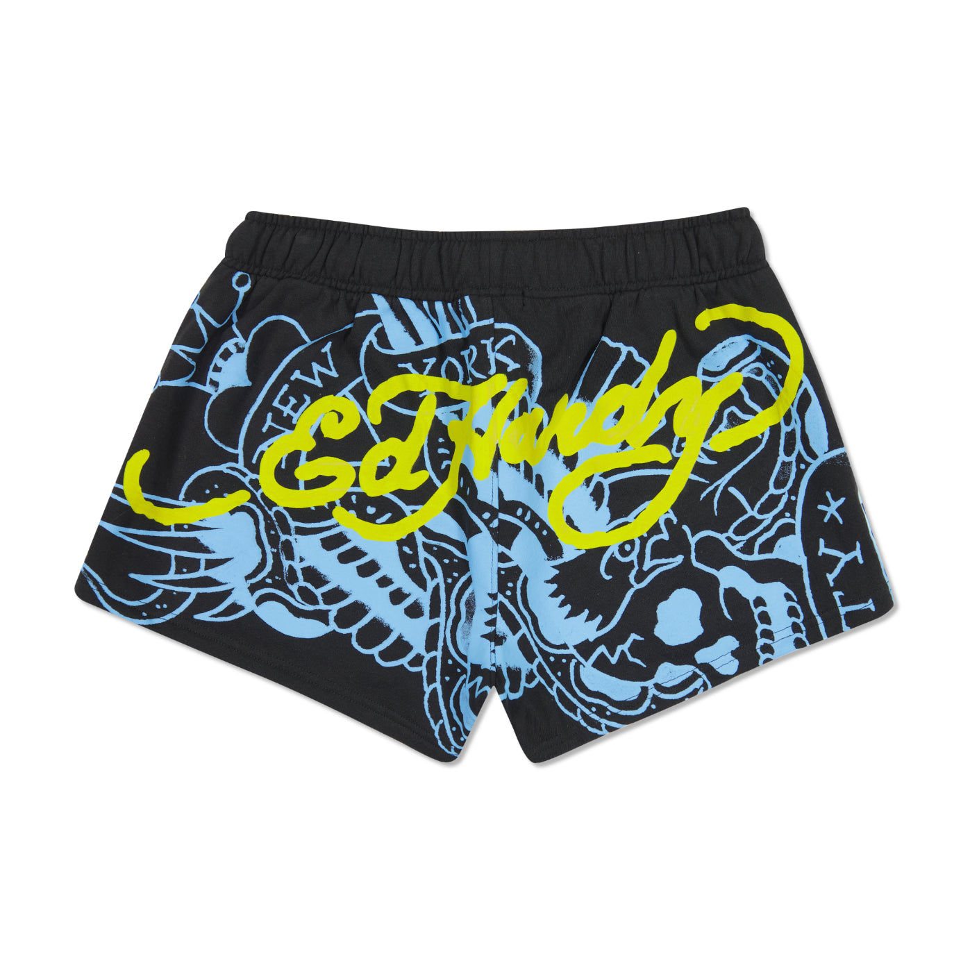 NYC Skull Fleece Sweatshort - edhardyoriginals